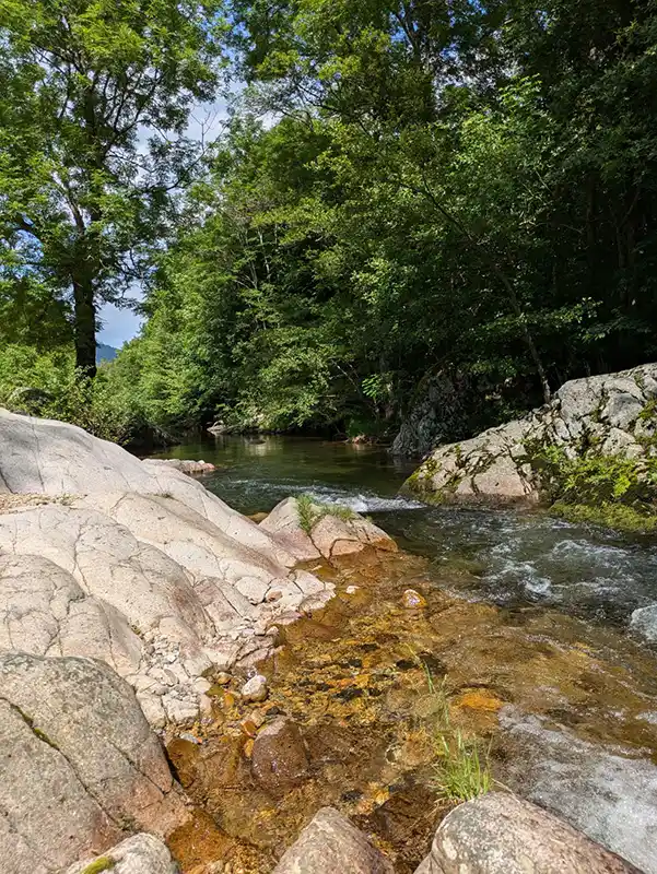 La rivière Glueyre à Albon d'Ardèche