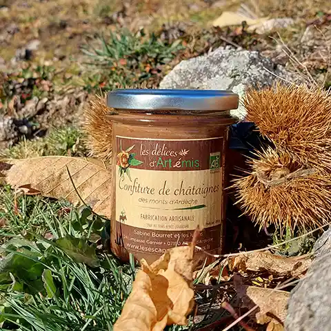 Confiture de châtaignes des escapades d'Artémis